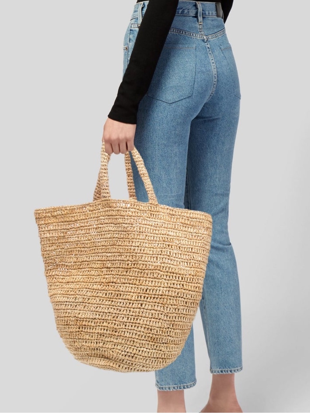 Jenni Kayne Straw Bucket Bag - Picture 3 of 7